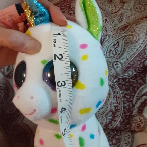 TY Beanie Valve HARMONIE the Speckled Unicorn Plush without Swing Tag. - Picture 16 of 17